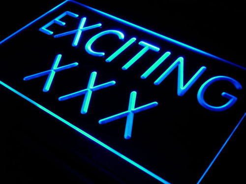 Exciting XXX DVD VCD Movies Bar Neon Light Sign